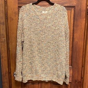 Entro Speckled Knit Crew Neck Sweater